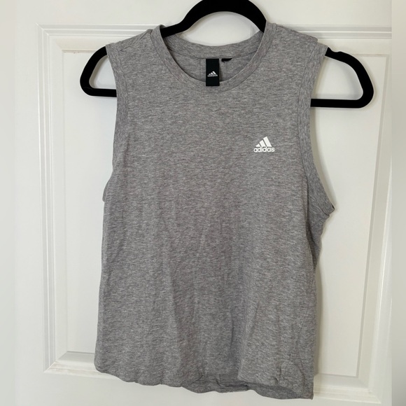 Adidas Tops - 5/$15 Adidas Grey Muscle Tank Top 16" ptp